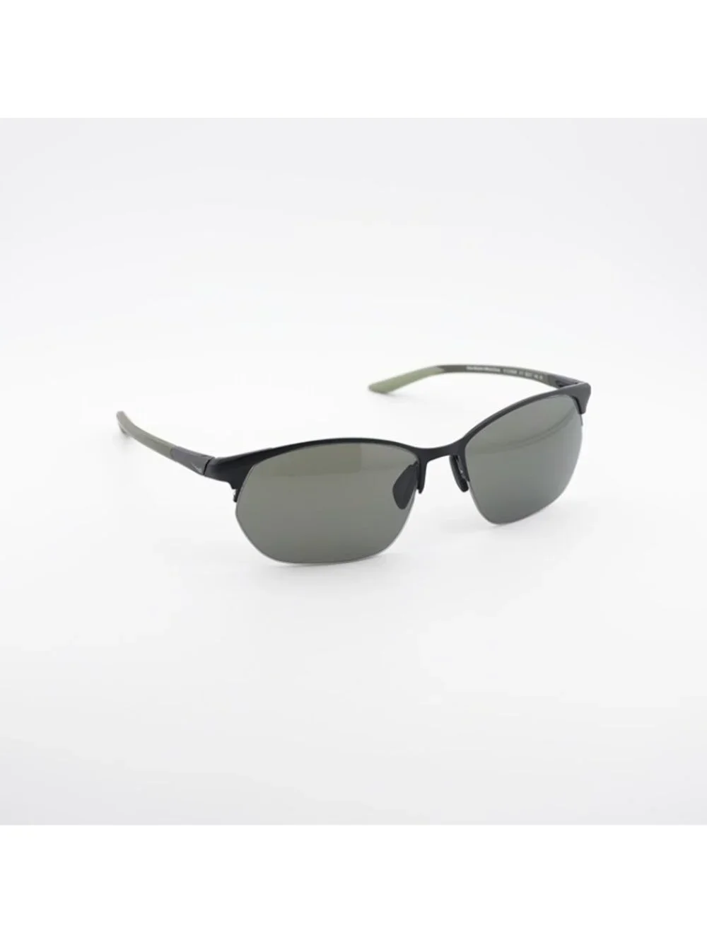 NIKE MODERN METAL ZONE N IU3289X 011 Sunglasses Back Square Frame, Green Lenses